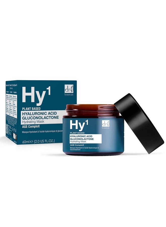 DR BOTANICALS Hyaluronic Acid & Gluconolactone Hydrating Antiaging Facial Mask Reduce Wrinkles Renew Gentle Exfoliate And Revitalize Skin With Nourishing Hyaluronic Acid Mask - Image 1