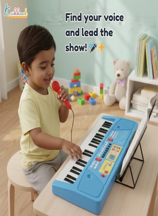Kriiddaank Spiderman Keyboard Piano-60 Keys|Digital Screen|61 Scale Organ Keys,17Instrument Sound,10 Music Rhythms, 6Demo Tunes|Demo&Light|HighQuality Microphone|BatteryPowered &USB - Image 3