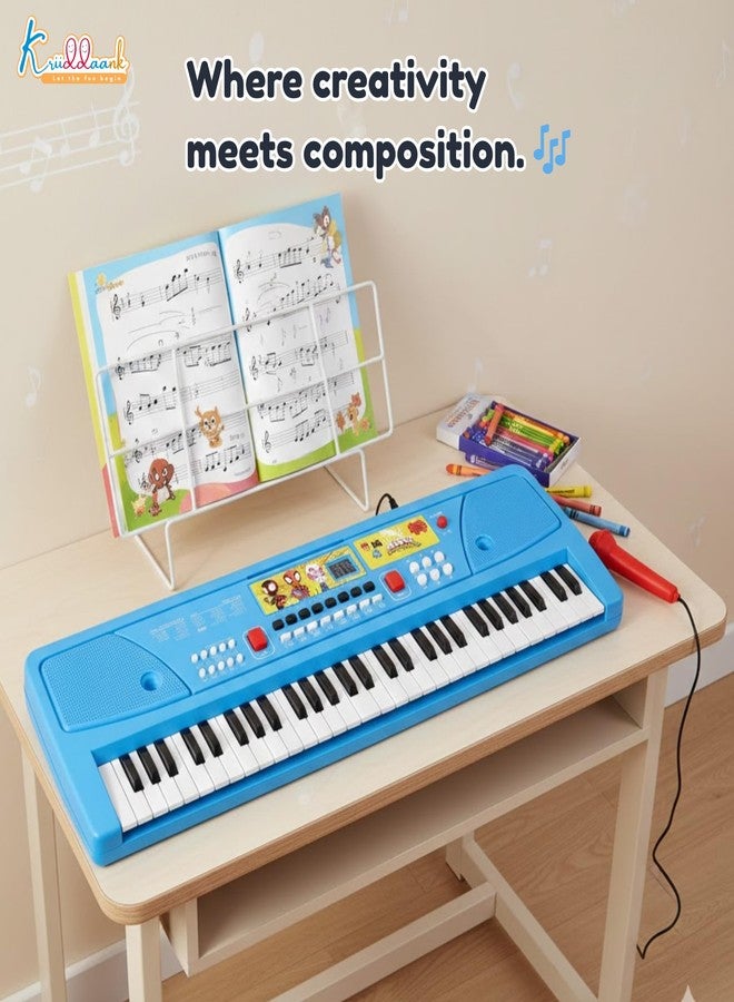 Kriiddaank Spiderman Keyboard Piano-60 Keys|Digital Screen|61 Scale Organ Keys,17Instrument Sound,10 Music Rhythms, 6Demo Tunes|Demo&Light|HighQuality Microphone|BatteryPowered &USB - Image 2