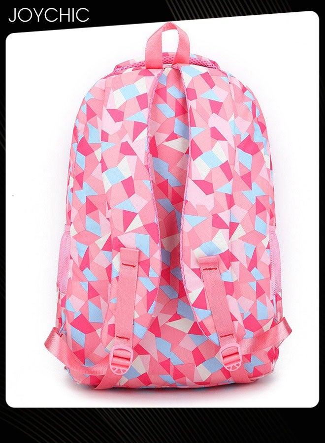 Joychic حقيبة ظهر مدرسية ملونة قابلة للتنفس مكونة من 3 قطع مع حقيبة غداء للطلاب الصغار في المرحلة المتوسطة - Image 5