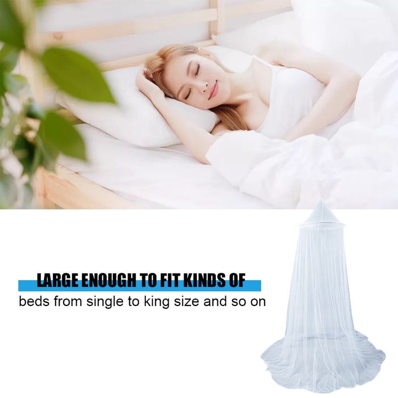 Universal Bed Canopy Dome Mosquito Mesh Net Hanging for Single To King Size Hammocks Cribs Outdoor Indoor - Image 5