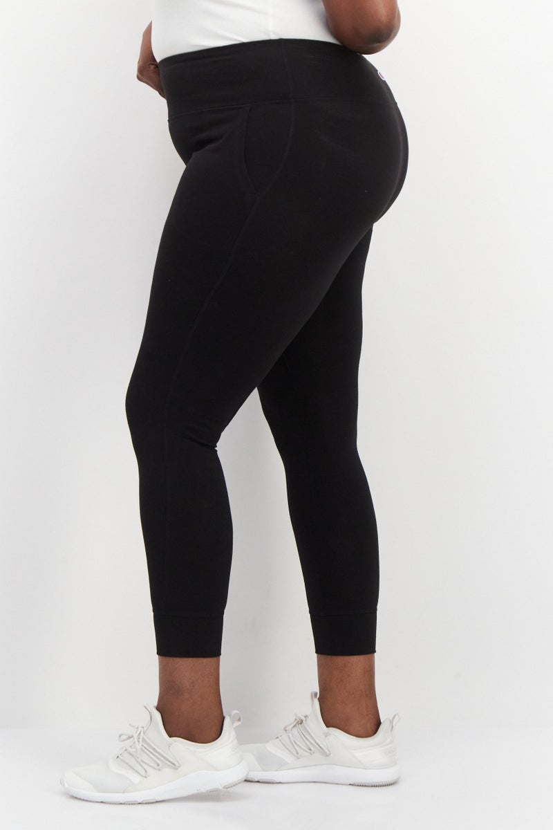 Champion Women Sportswear Fit Embroidered Logo Training Leggings, Black - Image 3