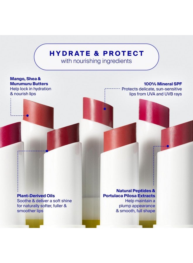 Supergoop! Lipshade 100% Mineral SPF 30 Hydrating Lipstick, Lucky Me (Rose) - Buildable, Bold Lip Color - Nourishes, Hydrates & Protects Lips - Natural Peppermint Flavor - Image 5