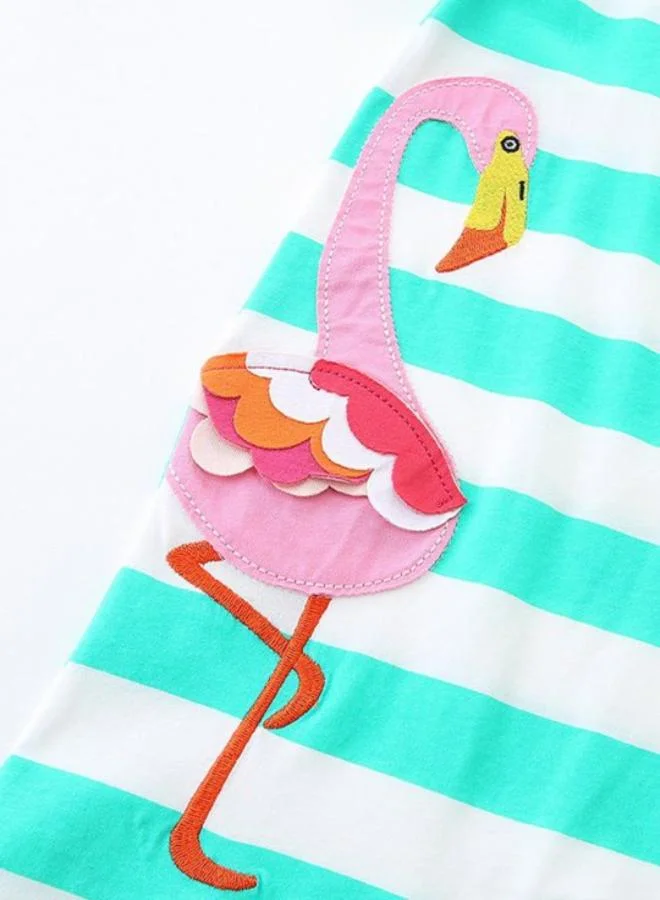 YUNIQEE Striped Flamingo Dress