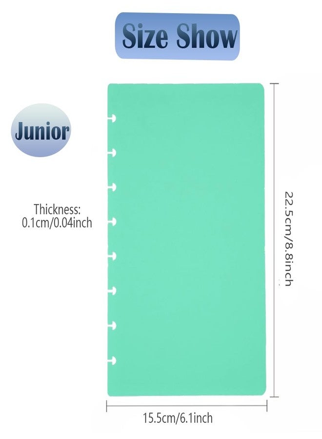 مجموعة من 2 غطاء قرصي مقاوم للماء من ITSYHPRO للدفتر، غطاء مخطط قرصي صغير متوافق مع Circa Arc TUL و Happy Planner (صغير، 1 بنفسجي 1 أزرق) - Image 4