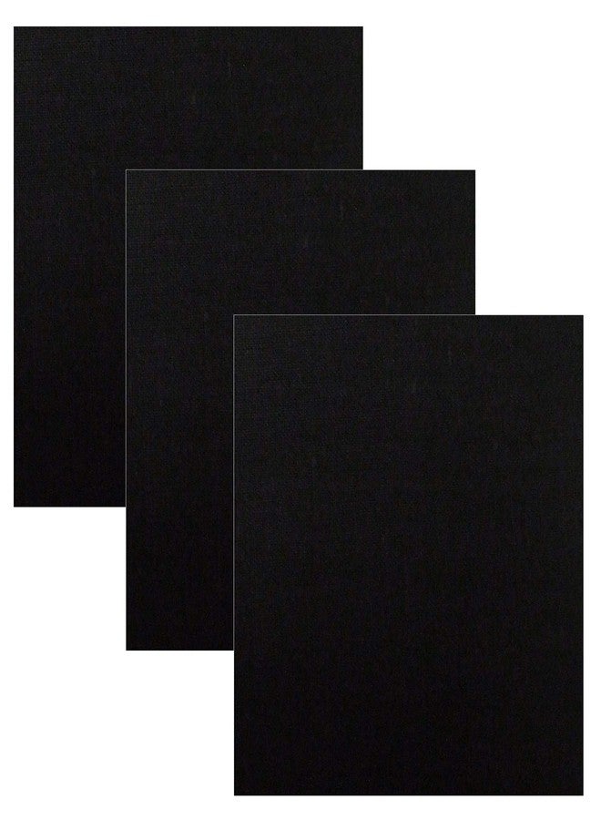 3 PK Cowboy Bandanas 100% Cotton 22 x 22 inch - Plain Black