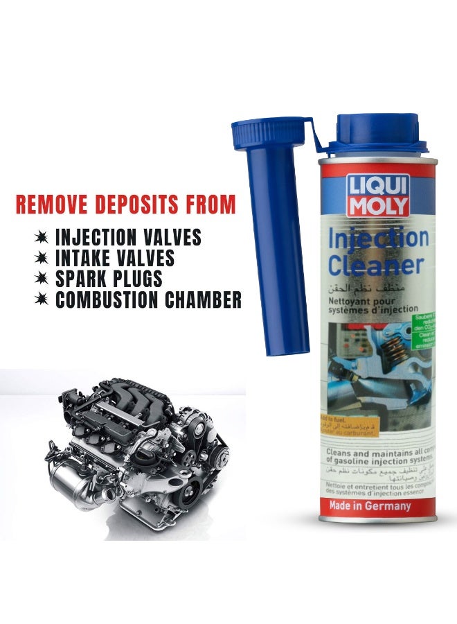 Liqui Moly Injection Cleaner 300ml | Fuel System & Injector Cleaning Additive | Removes Carbon, Gum & Deposits from Valves, Injectors, Spark Plugs & Combustion Chamber | Enhances Engine Performance - Image 3