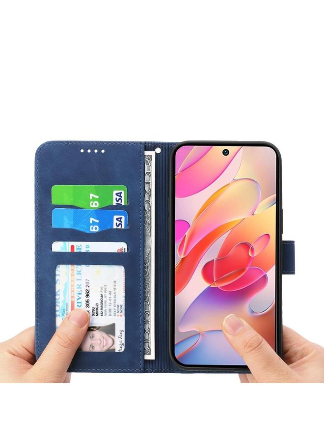 اس-توب جراب لهاتف Redmi Note 14 4G مقاس 163.25 مم من الجلد الصناعي الهجين من Dierfeng Dream Line من مادة TPU - Image 4