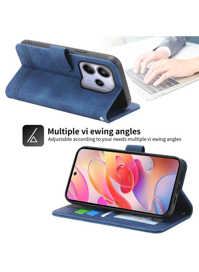 اس-توب جراب لهاتف Redmi Note 14 4G مقاس 163.25 مم من الجلد الصناعي الهجين من Dierfeng Dream Line من مادة TPU - Image 5