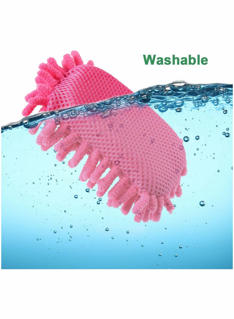 KASTWAVE 6 Pack Microfiber Shag Whiteboard Eraser, Washable(Gray, Blue, Pink) - Image 5