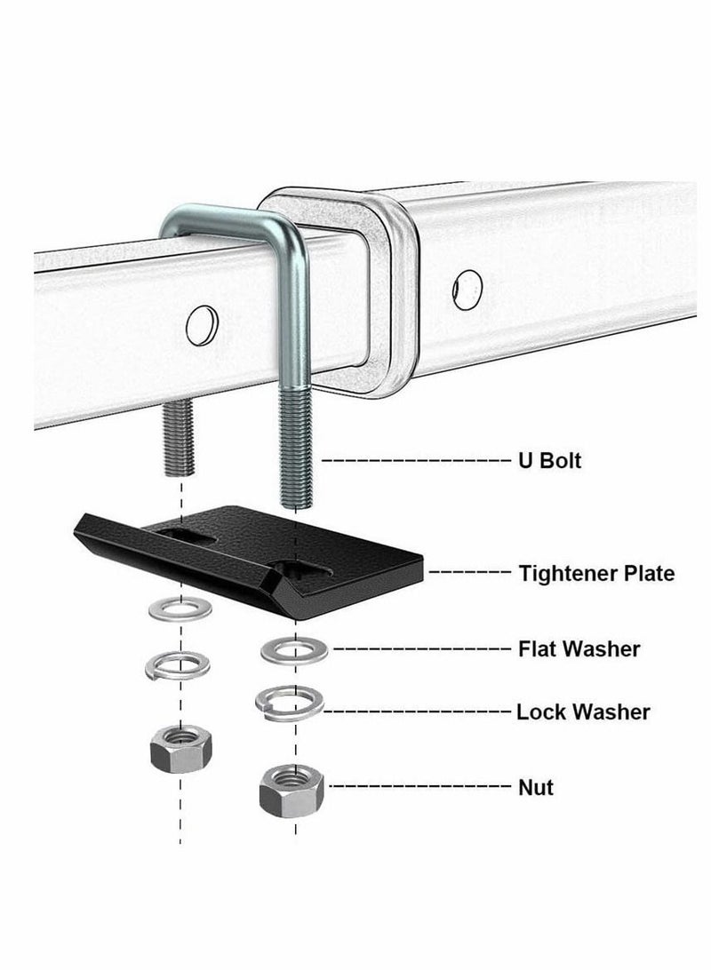 KASTWAVE 1Pcs Hitch Tightener for 1.25" and 2" Hitches, Solid Steel Anti-Rattling Stabilizer Rust-Free Reducing Extra Movement including Swaying, Rocking and Rattling of Any Hitch-Mounted Accessory - Image 3
