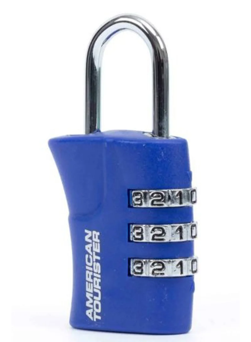 American Tourister  3 Dial Combination Travel Lock, Blue|Sleek and modern look, matching well with any travel gear|TSA Lock  | Best Price UAE