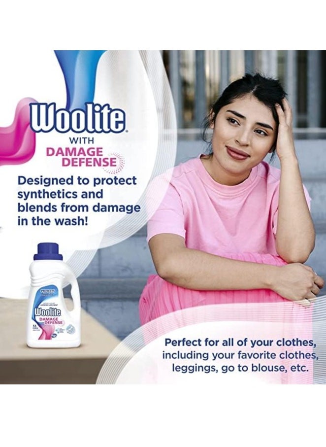 Woolite - Woolite Clean & Care Liquid Laundry Detergent, 33 Loads, Regular & HE Washers, Gentle Cycle, scent, Sparkling Falls, 50 Fl Oz - Image 1