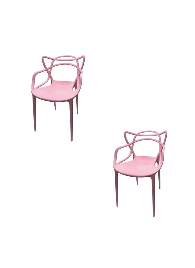 JILPHAR FURNITURE Jilphar Furniture Half Molded  (PP) Dining Chair 1325F set of 2pcs 
