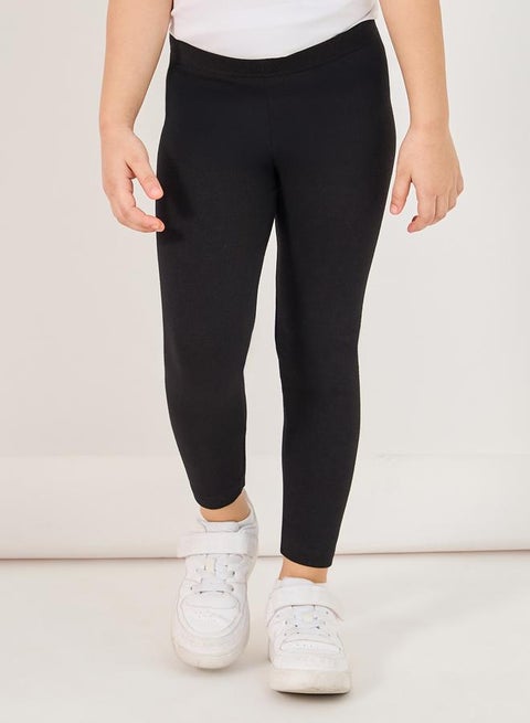 بنطلون ضيق قطني بخصر مطاطي