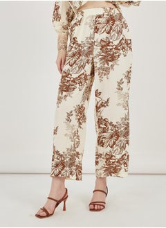 Styli All Over Print Lace Insert Shirt & Straight Leg Pants Modest Set  - Image 4