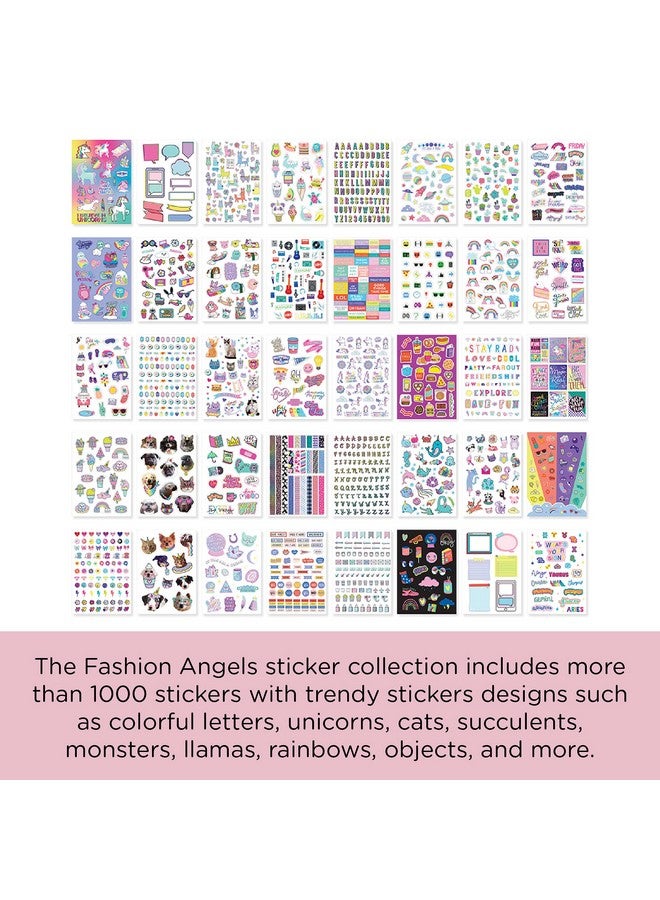 Fashion Angels 1000+ Totes Adorbs Colorful Fun Craft Stickers For Scrapbooks Planners Gifts And Rewards 40Page Sticker Book For Kids Ages 6+ And Up  - Image 3