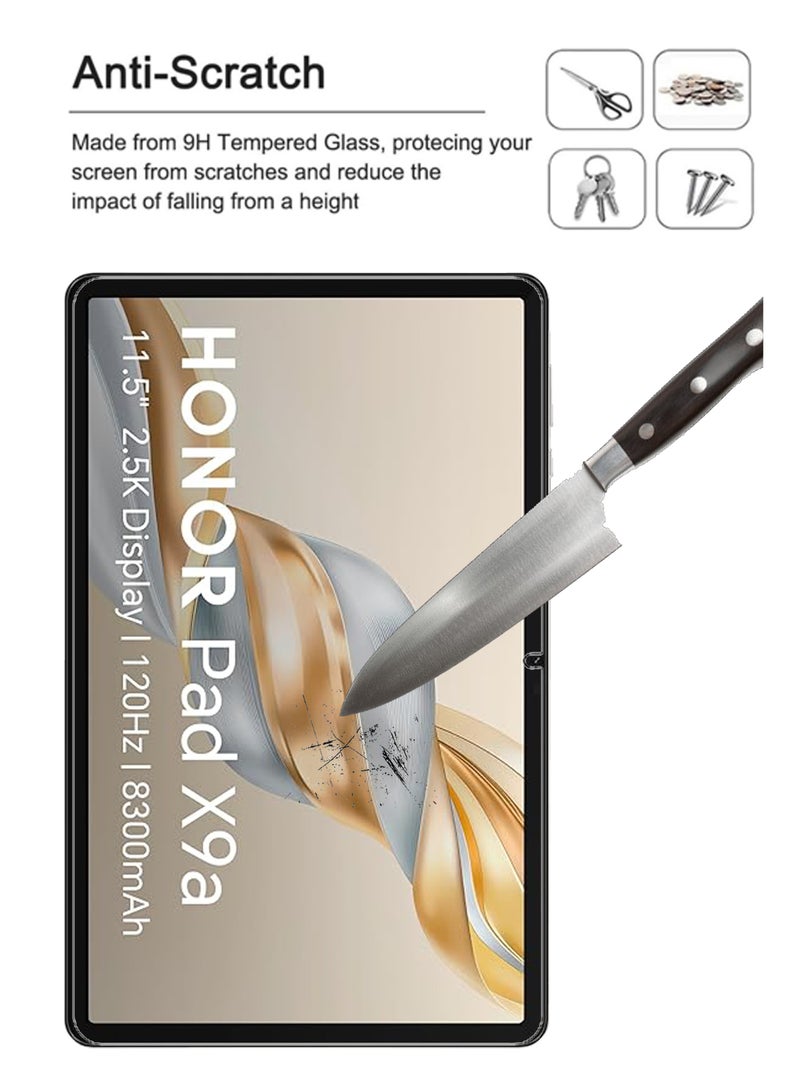 Honor Pad X9a - 11.5" - Tempered Glass Screen Protector - Premium HD Delicate Touch , Higher Transparency , Easy to Install ,Anti-scratch and Bubble-free Screen Protector - Clear - Image 2