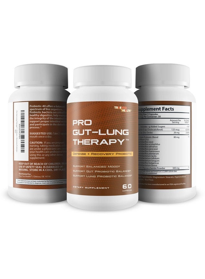 Pro Gut-Lung Therapy - Probiotic Mood Support - Defense + Recovery Probiotic - Support Balanced Mood - Support Gut Probiotic Balance - Support Lung Probiotic Balance - Overall Health Support - Image 4