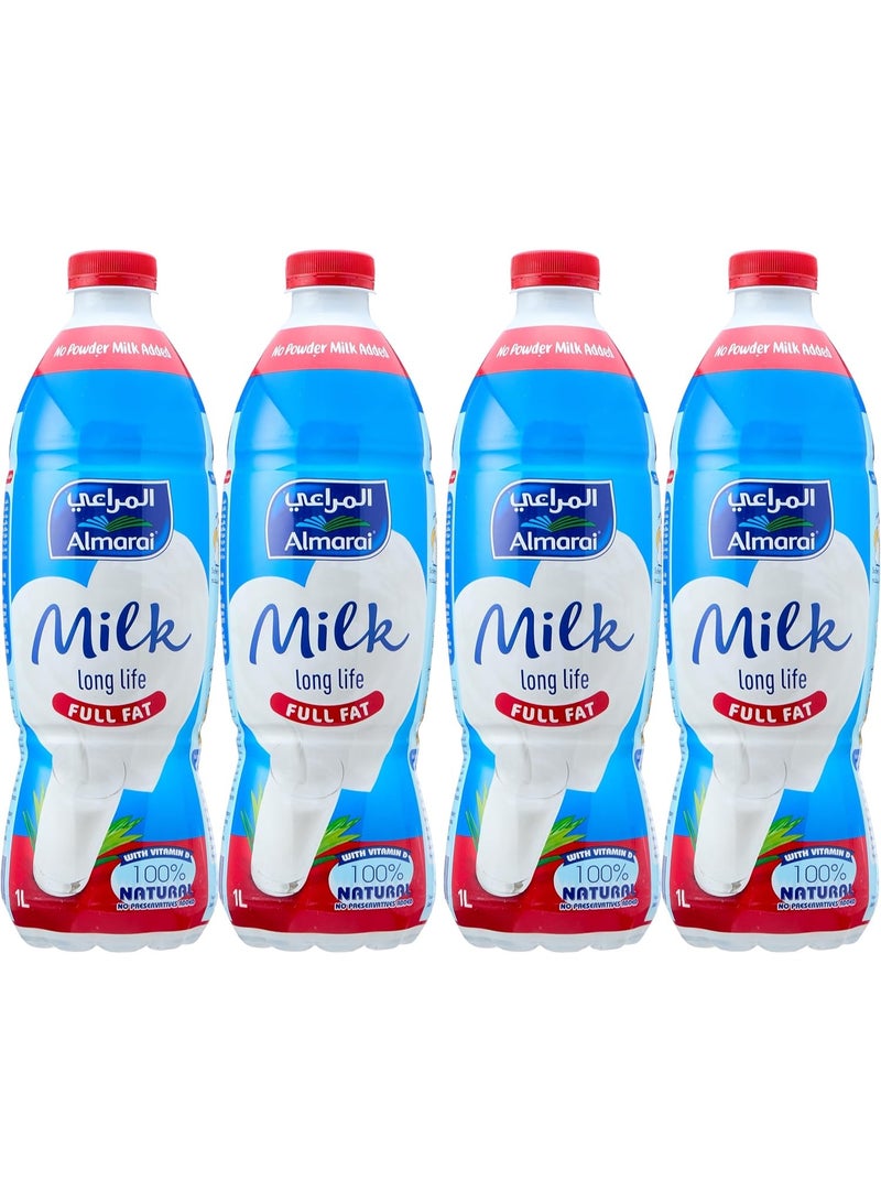 Almarai Long Life Full Fat Milk (4*1 Liter) - Image 1