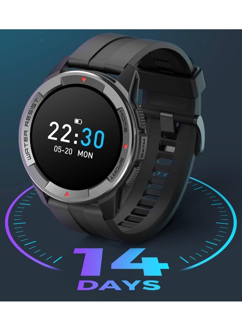 Mibro - X1 Sports Smart Watch 1.3-Inch Amoled HD And Lightweight Colorful Screen with (upgrade version) - Black - Image 1