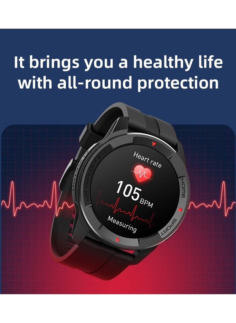 Mibro - X1 Sports Smart Watch 1.3-Inch Amoled HD And Lightweight Colorful Screen with (upgrade version) - Black - Image 1