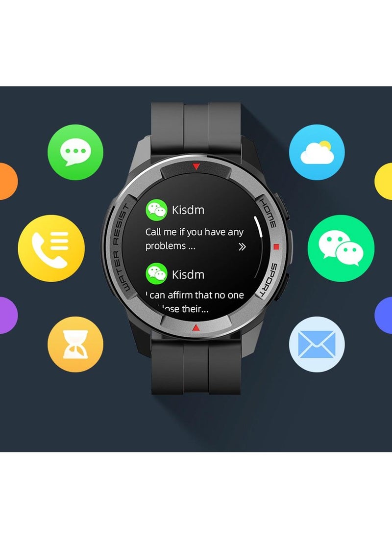 Mibro - X1 Sports Smart Watch 1.3-Inch Amoled HD And Lightweight Colorful Screen with (upgrade version) - Black - Image 1