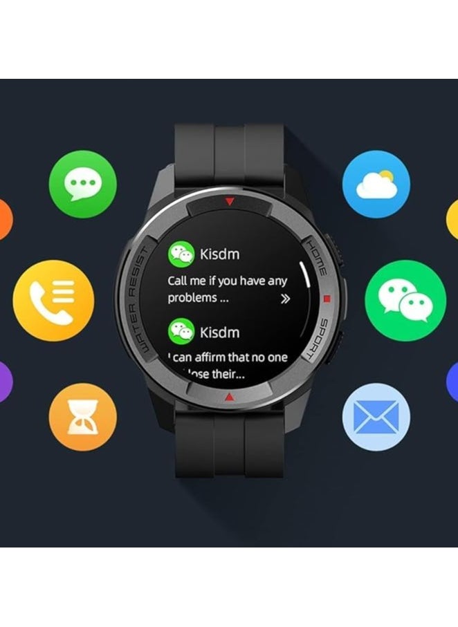 Mibro - X1 Sports Smart Watch 1.3-Inch Amoled HD And Lightweight Colorful Screen with (upgrade version) - Black - Image 1