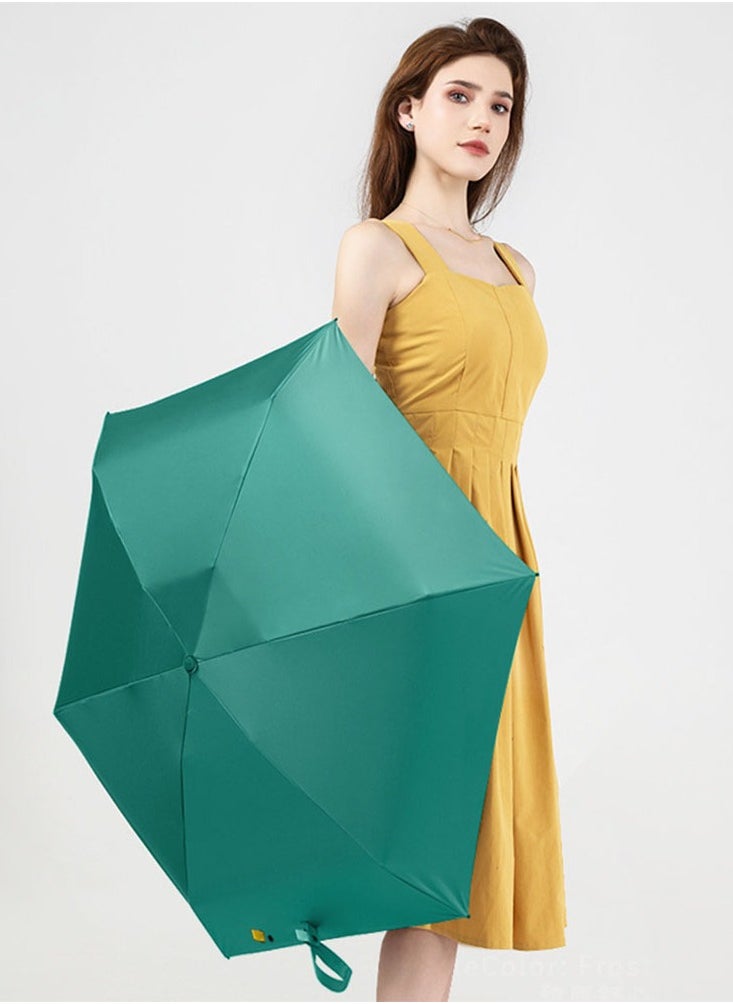 Furtey - Mini Umbrella For Capsule, UPF 50+ UV Protection - Small Travel Lightweight Umbrella for Rain , Portable Sun Protection and UV Protection Umbrella - 5 Fold Umbrella Women Kids - Image 1