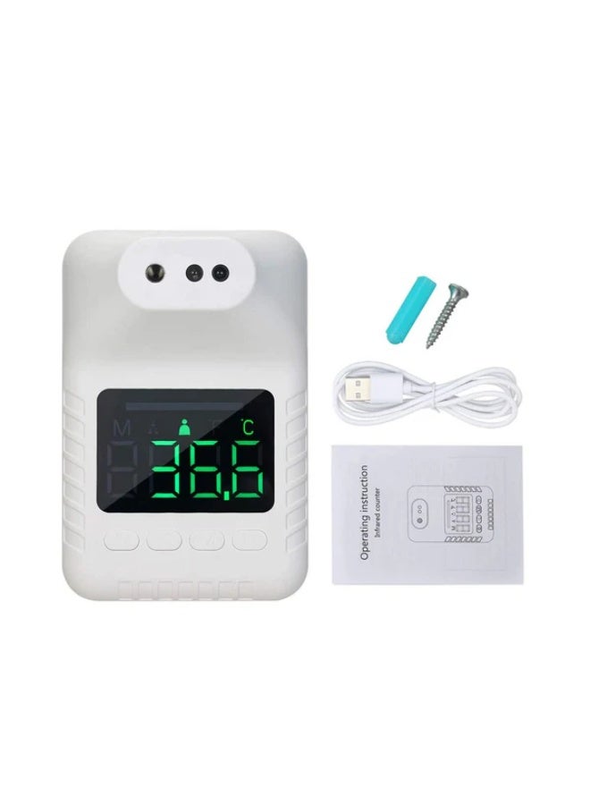 كروني مقياس حرارة أوتوماتيكي مثبت على الحائط يعمل بالأشعة تحت الحمراء من كروني K3x مع تنبيه صوتي وإنذار للحمى وشاشة LCD للأماكن العامة - Image 5