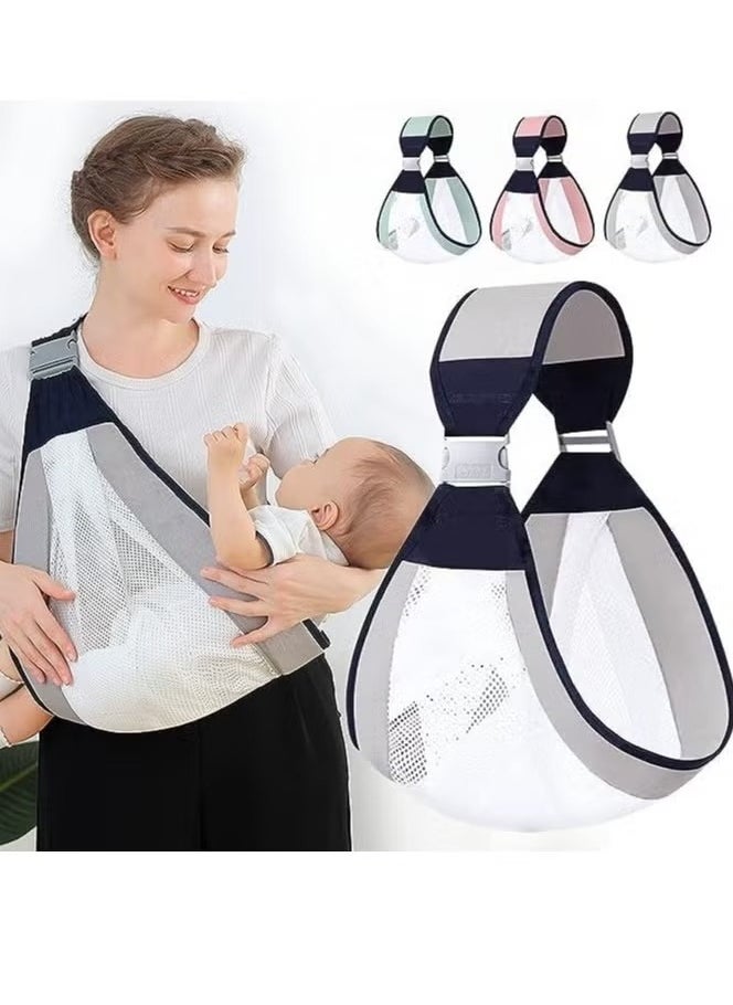 FALMER Adjustable Baby Carrier Half-Wrapped Single Shoulder Carrier for Newborns to 20kg  - Image 1