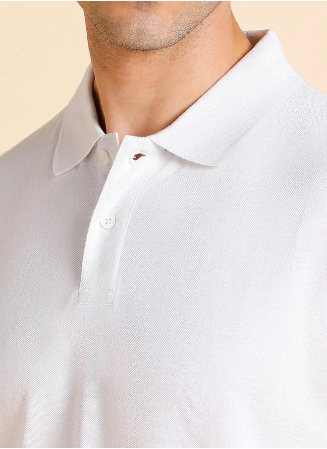 Dennis Lingo Solid Slim Fit Polo by Styli