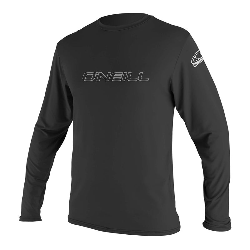 O'Neill Men's Basic Skins UPF 50+ Long Sleeve Sun Shirt, Black, M - Image 1