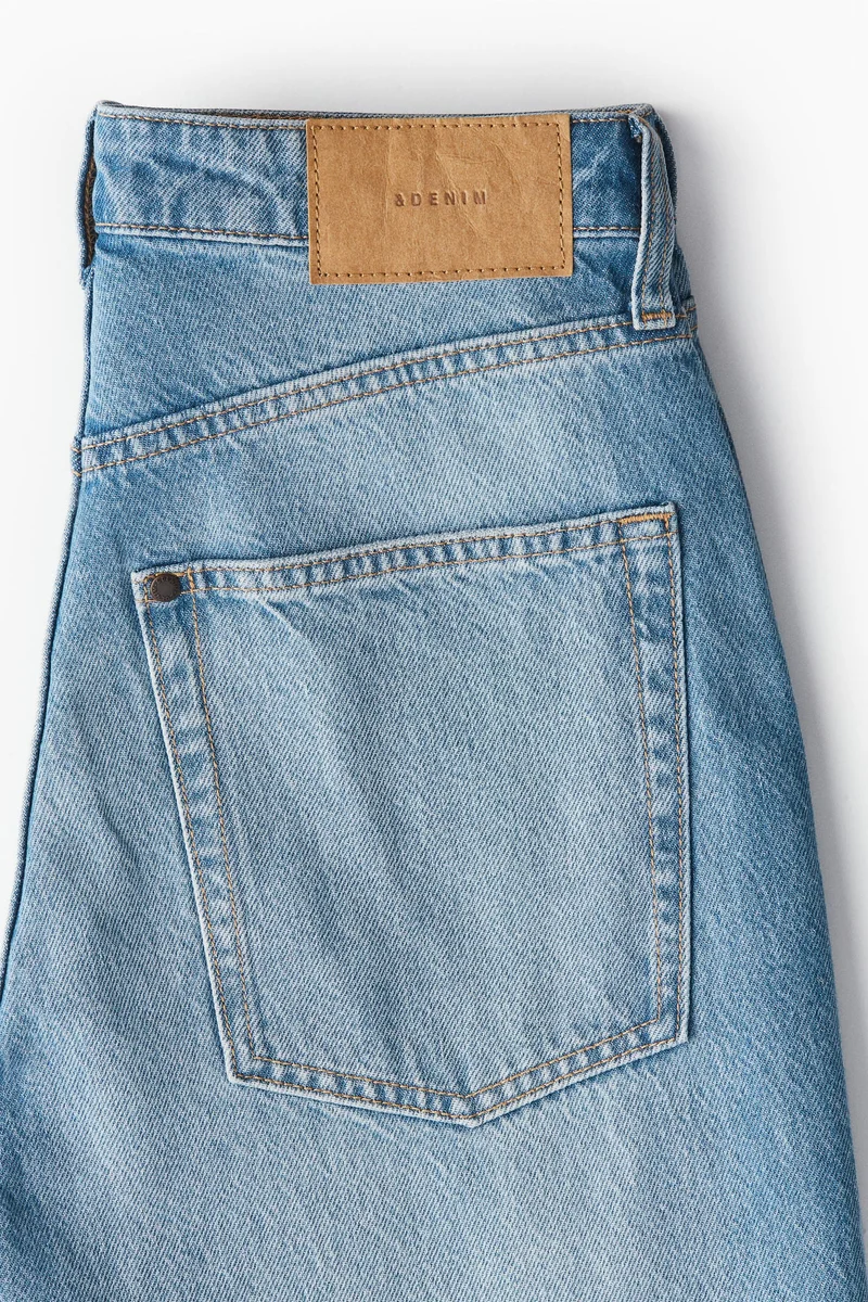 H&M Curvy Fit Wide Ultra High Jeans