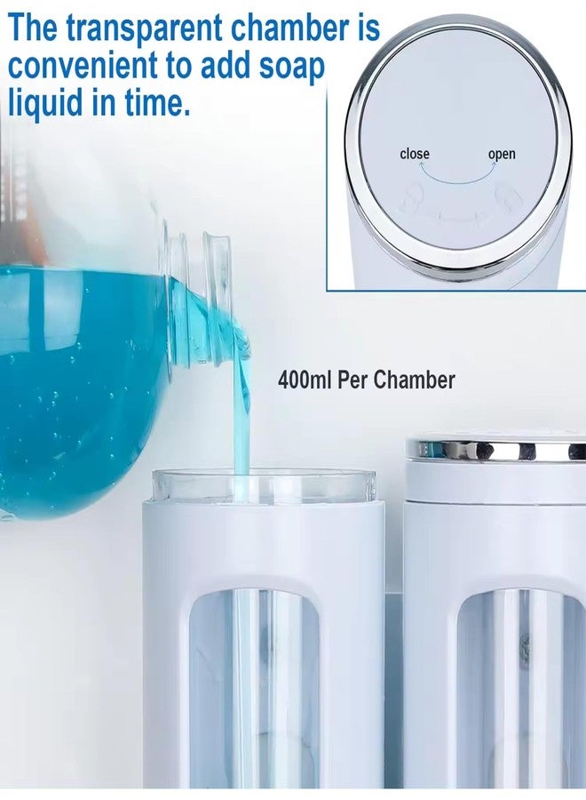 SELLZY ABS Plastic Wall Mounted Liquid Soap Dispenser 400ml | Shampoo Conditioner Handwash Lotion Gel Dispenser for Bathroom & Kitchen | Leak Proof, Durable, Easy Refill | White, (Pack of 1) - Image 4