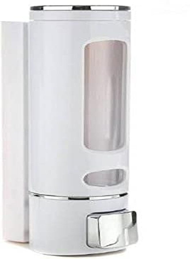 SELLZY ABS Plastic Wall Mounted Liquid Soap Dispenser 400ml | Shampoo Conditioner Handwash Lotion Gel Dispenser for Bathroom & Kitchen | Leak Proof, Durable, Easy Refill | White, (Pack of 1) - Image 1