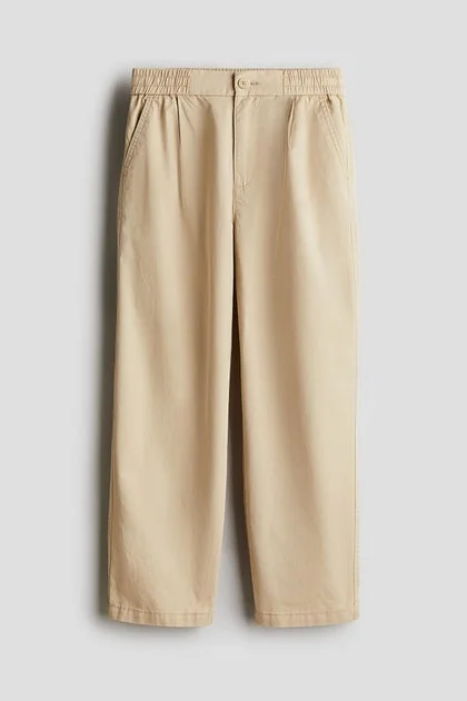 اتش اند ام Loose fit cotton chinos