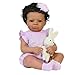 SCOM Lifelike Reborn Baby Dolls20 Inch Realistic Newborn Baby Girl with Full Soft Vinyl Body African American Doll Silicone Girl with Complete Accessories Best Gift for Kids Age 3 Pretend Play - Image 2