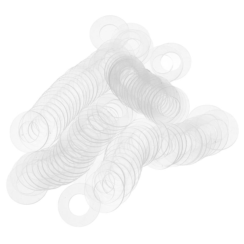 100pcs White Plastic Insulated Washers Heat Resistant Gasket for Shower Door Handle Replacement Parts - Image 1