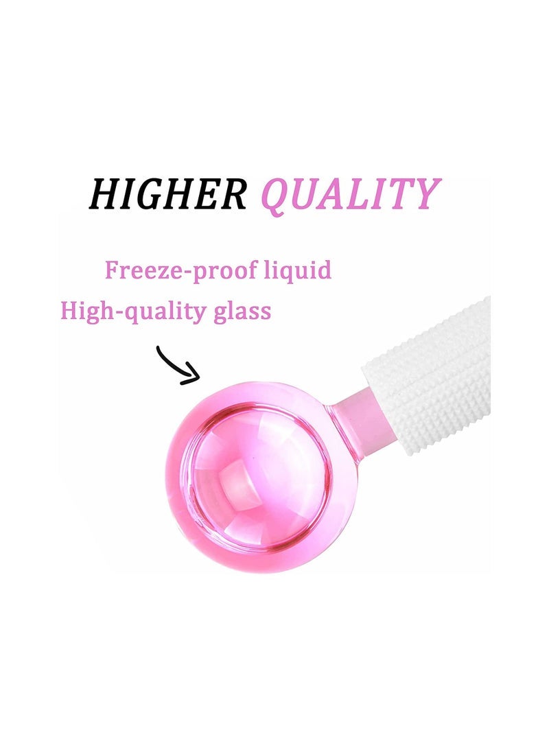 Captaintech 2PCS Ice Facial Roller Globes for Cold Skin Massagers Crystal Glass Ball for Redness Soothing Face Wrinkle Remover Beauty Care - Image 4