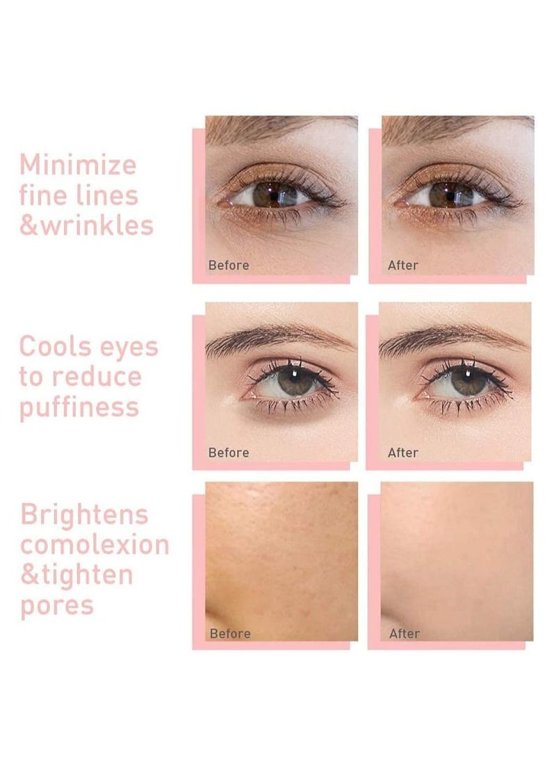 Captaintech 2PCS Ice Facial Roller Globes for Cold Skin Massagers Crystal Glass Ball for Redness Soothing Face Wrinkle Remover Beauty Care - Image 5