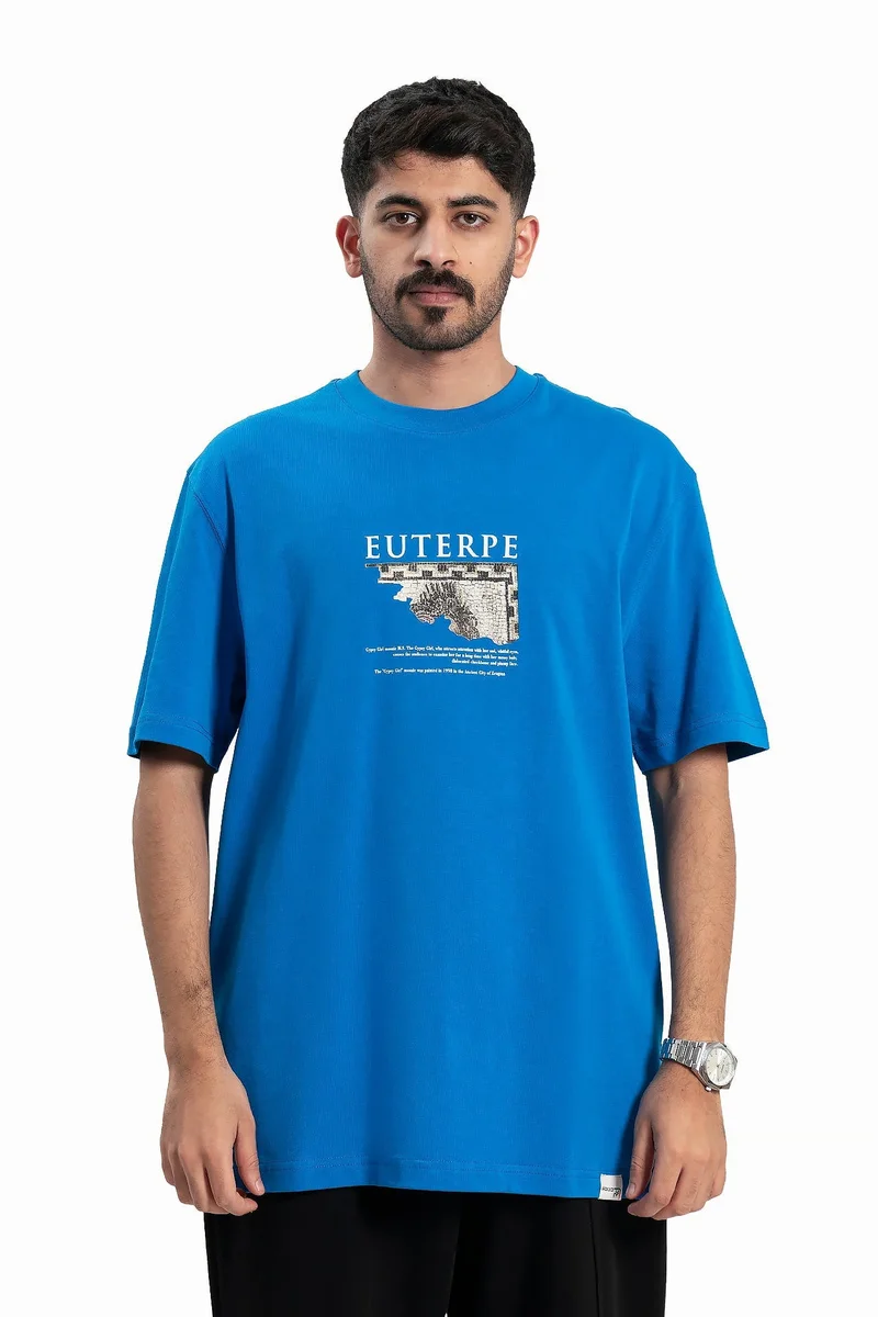 Wecre8 Men's Blue Euterpe T-shirt By WECRE8