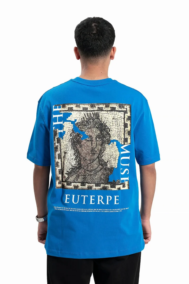 Wecre8 Men's Blue Euterpe T-shirt By WECRE8