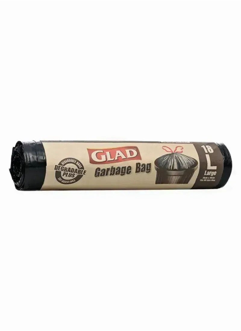 Glad Biodegradable Garbage Bags, 18 Pcs 