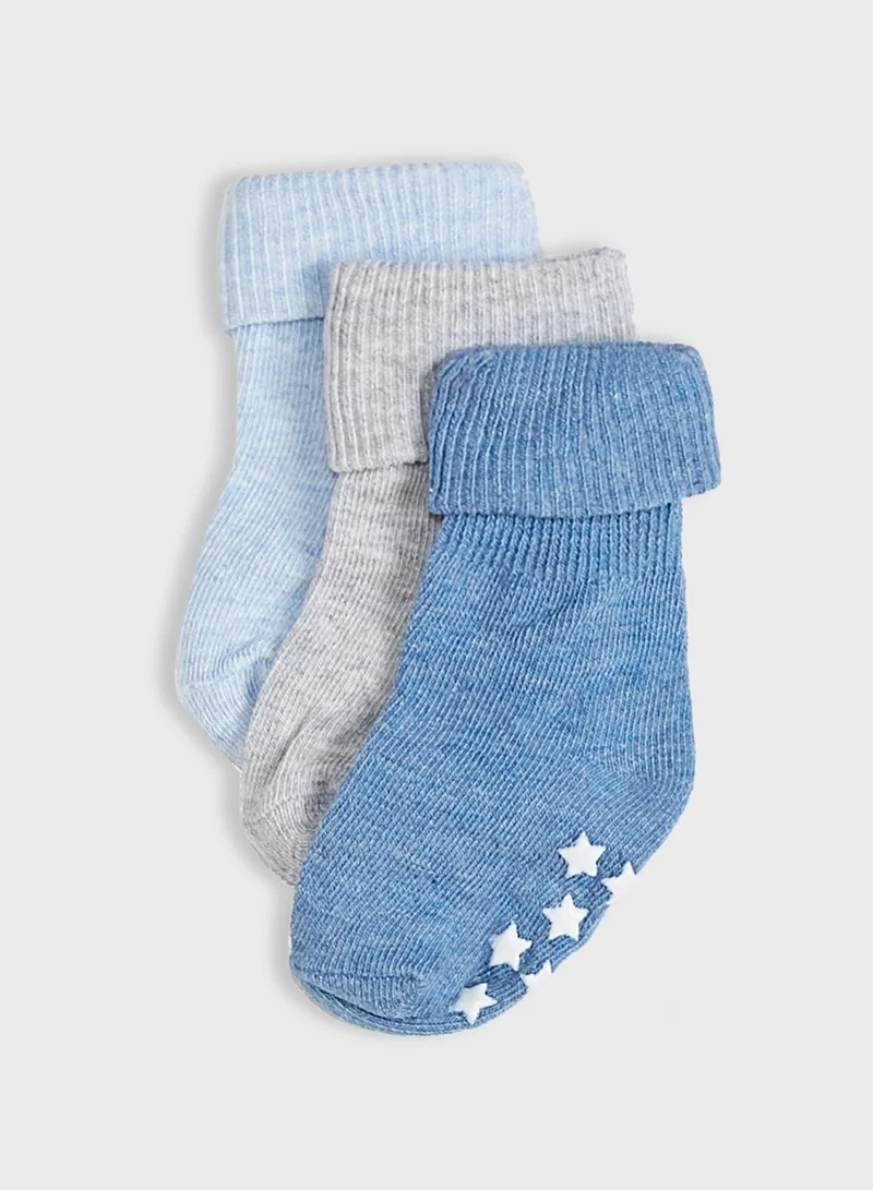 MINOTI Infant 3 Pack Assorted Socks