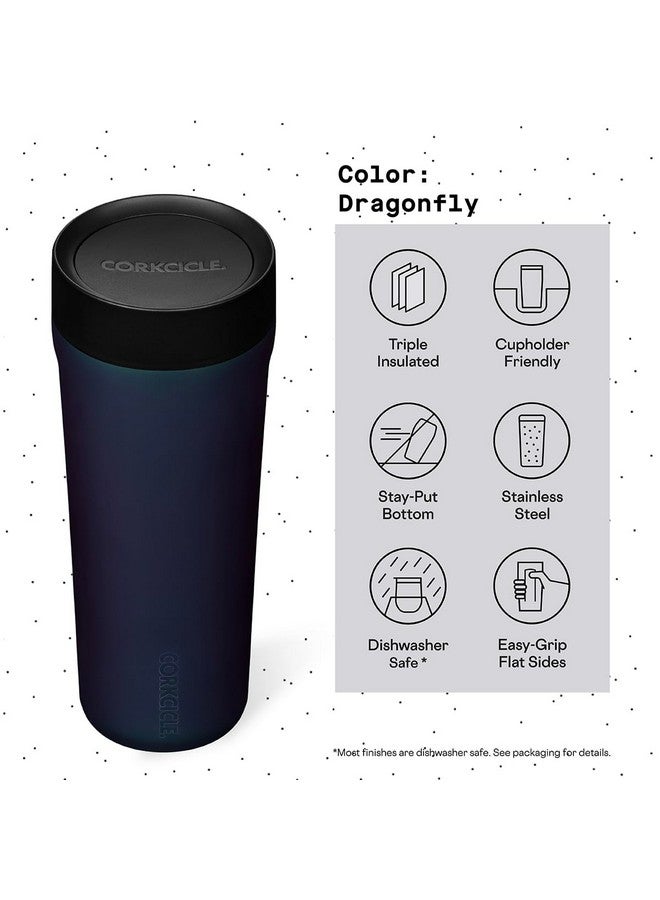 CORKCICLE Corkcicle Commuter Cup Travel Mug with 360° Sip Lid, Dragonfly, 17 oz - Insulated Coffee Mug with Lid Keeps Beverages Cold 18 Hours, Hot 5 Hours - Cupholder Friendly & Spill-Proof Slim Tumbler - Image 4