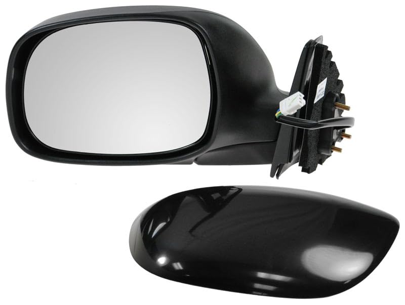 TRQ 2 Piece Driver and Passenger Side Mirror Assembly Set Electric Adjustment Non-Heated No Memory Black Compatible with 2000-2006 Toyota Tundra TO1320189 TO1321189 - Image 5