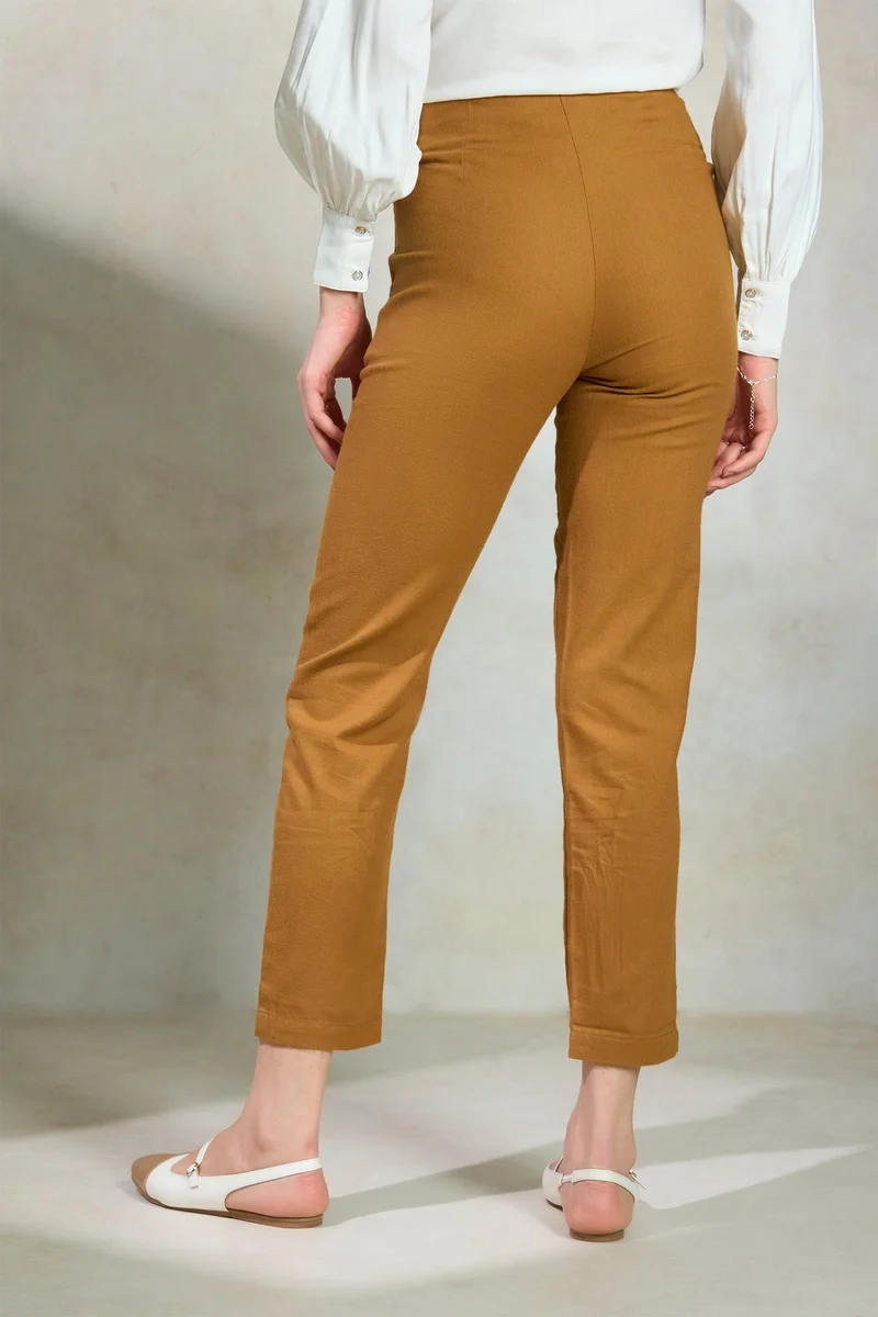 Virgio Cotton Tapered Workwear Trousers for Women