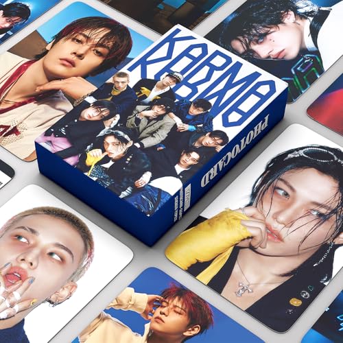 PYAJUU Stray Kids Karma Album Photocards 127PCS Karma Photo Card Set Stray Kids The 4th Album Merch Boys and Girls Card Set 55 PCS Photocard and 72 PCS Stickers Gift for Stay - Image 2
