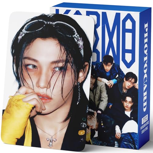 PYAJUU Stray Kids Karma Album Photocards 127PCS Karma Photo Card Set Stray Kids The 4th Album Merch Boys and Girls Card Set 55 PCS Photocard and 72 PCS Stickers Gift for Stay - Image 1